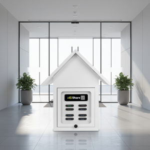 Armadietto di ricarica solare a 8 porte per la noleggio di power bank commerciali e pubblici - Product Image 1