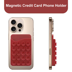 Supporto Magnetico per Telefono Cellulare, <span class=keywords><strong>Porta</strong></span> Carte di Credito in Plastica, <span class=keywords><strong>Porta</strong></span> Carte in Silicone con Ventosa per Specchio e Vetro - Product Image 2