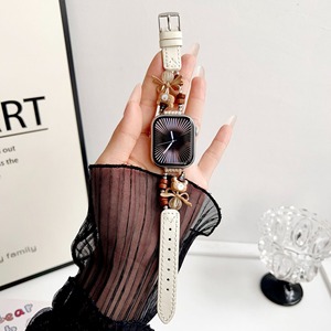 Bracelet de montre en cuir perlé BEEFLYPOWER avec bracelet décoratif animal mignon pour <span class=keywords><strong>Apple</strong></span> pour Xiaomi, bracelet de montre pour femme - Product Image 2