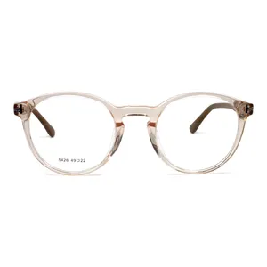 ノーズパッドなしの光学式新しいデザインのアセテートメガネ女性の眼鏡眼鏡フレーム