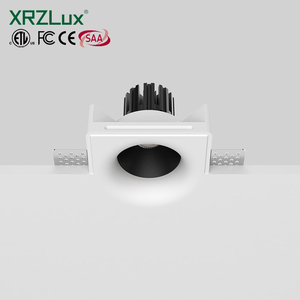 15W 现代无边框石膏筒灯方形 LED 吸顶灯嵌入式 COB 射灯 IP44 客厅照明 - Product Image 1