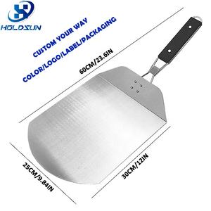 <span class=keywords><strong>Pala</strong></span> para Pizza Extra Grande de Acero Inoxidable de 12 Pulgadas, Apta para Alimentos, con Mango Plegable Cómodo para Transferir Pizza al Horno - Product Image 2