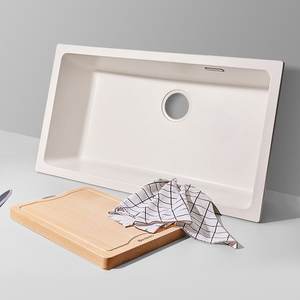 Fregadero de Cocina de Cuarzo de Una Sola Pieza Grande, de Alta Calidad, Resistente a los Arañazos, para Uso Doméstico - Product Image 1