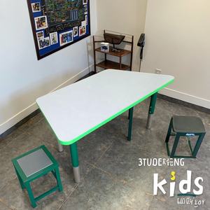 Design moderne Kinderschreibtisch Esstisch Table <span class=keywords><strong>en</strong></span> bois vintage européenne pour la maison salon école salle de classe réglable <span class=keywords><strong>en</strong></span> métal - Product Image 2
