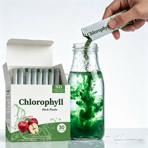 Bâtonnets de Chlorophylle Naturelle Pure, Saveur Pomme Croustillante, Sans Sucre, Complément Herbal pour Boisson Bien-être Quotidienne, Poudre Verte, 30 unités - Product Image 4