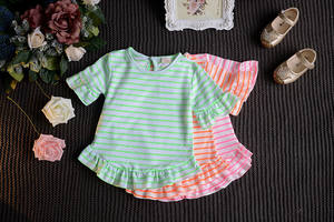 Vêtements pour enfants de qualité supérieure en Chine, t-shirts à manches courtes 100% coton pour filles - Product Image 2