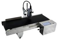 Machine de codage automatique à jet d'encre pour boîtes de conserve, bouteilles en plastique, boîtes, impression de la date d'expiration et de codes QR