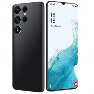 S22 Ultra Android smartphone 6,8 pulgadas pantalla AMOLED dinámica 5000 mA batería 256 GB/12 GB memoria Phantom negro