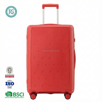Ensemble de bagages de luxe écologique entièrement recyclable en PP, 3 pièces, 20/24/28 pouces, coque rigide, imperméable, valise de voyage universelle à roulettes