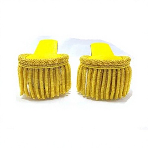 QUICK WAY INDUSTRIES Épaulettes Cérémonielles Personnalisées, Plaques d'Épaule d'Uniforme avec Pompons en Fil Métallique, Conception Tricotée Confortable - Product Image 6