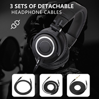 Headphone Monitor Studio Profesional M50X - Peredam Kebisingan Aktif (ANC) Kelas Profesional yang Terakui Secara Luas, IPX-4