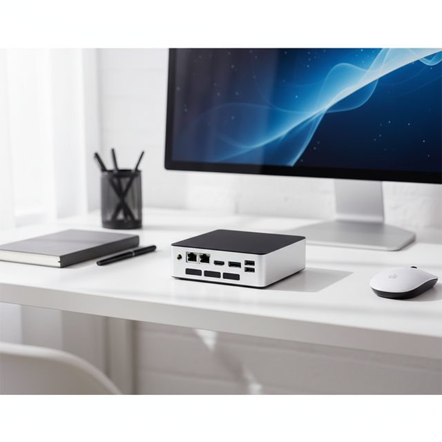 New Intel Core Ultra 7 Processor 165U AI Mini PC Dual Ethernet USB-C NUC Mini Desktop Computer DDR5 RAM Windows11 Micro PC