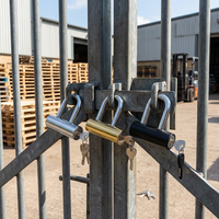 Cadenas en acier de type U 110 mm, robuste, étanche, antirouille, avec anse trempée, à clé, pour portail, remorque, entrepôt, vente en gros OEM