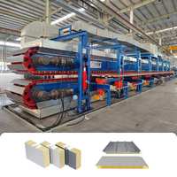 Ligne d'équipement de fabrication de panneaux sandwich en laine de roche PU PIR