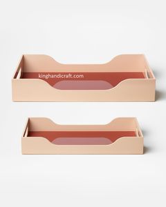 Bandeja de Servicio Decorativa Ecológica de Diseño Personalizado al por Mayor |   Bandeja Multiusos para Exhibición de Alimentos y Bebidas para Eventos de Catering - Product Image 3