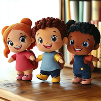 Peluche personnalisée OEM d'usine personnages de dessins animés personnalisés poupées en peluche créez votre propre conception fabricants de poupées Peluche personnalisées