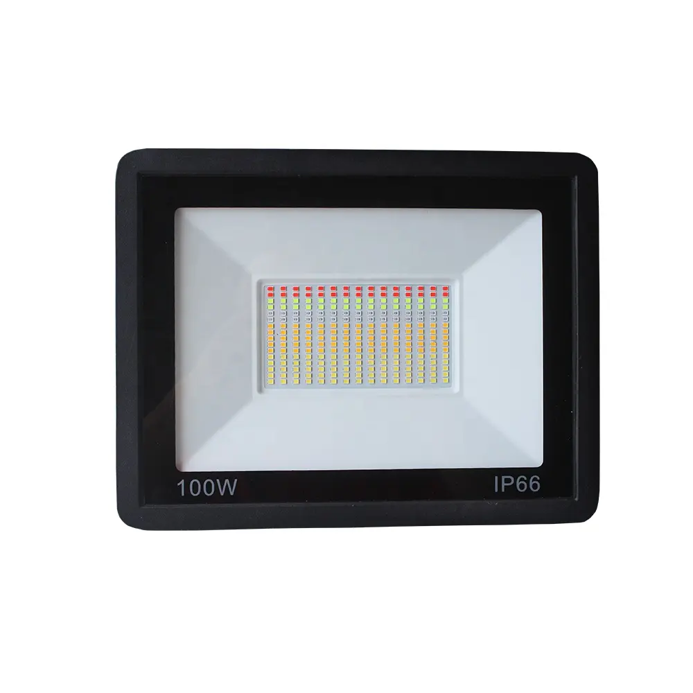 100W Led Floodlight Wifi Floodlight RGBWC Color Changeable AI Voice Control Stepless Dimming Smart Outdoor Flood Light