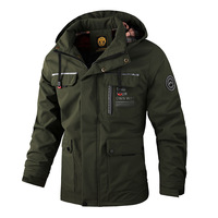 Veste décontractée pour homme, parka, manteau, automne-hiver, à capuche, fermeture éclair, respirante, vêtements d'extérieur, couleur unie, extérieur, commerce transfrontalier