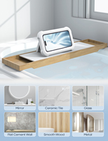 Support de téléphone étanche Lamicall STRY01 pour douche et salle de bain, gadget mural réglable et rétractable à 480°, anti-buée, écran tactile