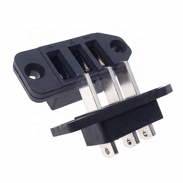 Upright Vertical Type 2.0mm Pitch 3Pin 5A 10A 20A 30A High Current Lithium Battery Connector for Scooter Electromobile