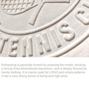 100% 코튼 크루 넥 양털 맞춤 양각 운동복 남성 - Product Image 2