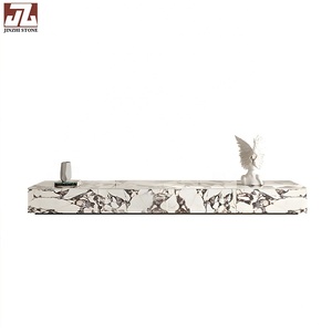 Muebles de Arte de <span class=keywords><strong>Viola</strong></span> Calacatta de estilo italiano, decoración de granja, mueble de TV de mármol, mesas, mesa artesanal para sala de estar - Product Image 1