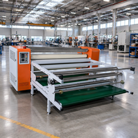 Machine de transfert thermique grand format Baiyin Factory Roll-to-roll 200x1700 pour sublimation sur fûts d'huile, compatible largeurs 1700mm et 1900mm.
