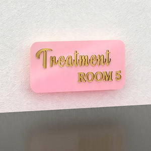 Segno di porta in acrilico personalizzato segno di camera di trattamento del salone dell'hotel segno di benvenuto per le piccole imprese segno di ufficio personalizzato segno di numero della casa - Product Image 3