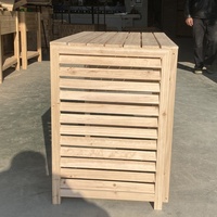 Le climatiseur décoratif d'approvisionnement direct d'usine couvre la couverture de climatiseur en bois de persienne