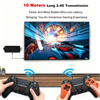 Console de jeu rétro 128 Go X2PRO, boîte de jeu classique 4K TV, manette sans fil 2.4G, stick de jeu 4K, plus de 40000 jeux intégrés
