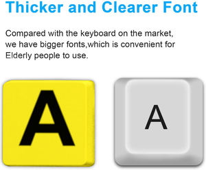 大字母印刷键盘适合眼睛 - Product Image 2