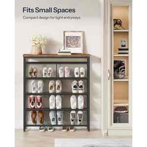 Zapatero <span class=keywords><strong>Estrecho</strong></span> al por Mayor, <span class=keywords><strong>Estante</strong></span> Delgado para Almacenamiento de Zapatos, Organizador de Zapatos para Entrada o Pasillo - Product Image 6