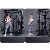 Máquina Smith para Entrenamiento de Fuerza de la Parte Superior del Cuerpo, Equipo de Gimnasio en Casa y Máquina de Levantamiento de Piernas