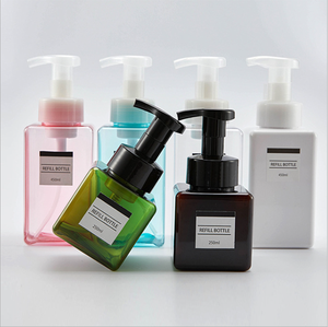 Flacon pompe en plastique pour mousse cosmétique, 8oz, 450ml, 650ml, carré, pour savon, vente en gros - Product Image 5