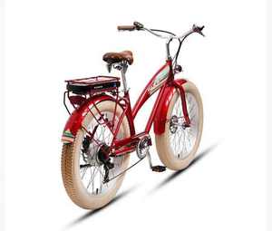 Vélo électrique de golf puissant TEXD, 26 <span class=keywords><strong>pouces</strong></span>, 36V, 250W, moteur de moyeu arrière, frein à disque, 7 vitesses, cadre en alliage, pneus larges - Product Image 1