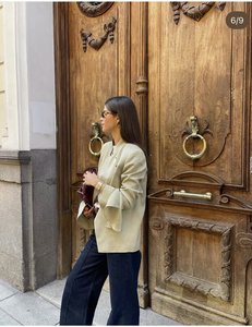 PB&ZA Nouvelle Collection Été – <span class=keywords><strong>Blazer</strong></span> Superposé Tendance à Col Montant pour Femme avec Bordure Décorative - 2710669 - Product Image 2