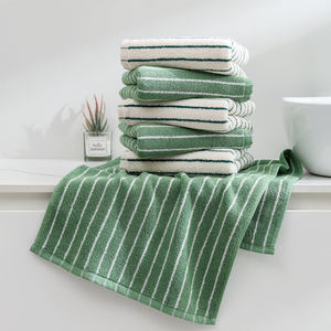 Ensemble <span class=keywords><strong>de</strong></span> serviettes <span class=keywords><strong>de</strong></span> bain et <span class=keywords><strong>de</strong></span> douche <span class=keywords><strong>de</strong></span> luxe, neuves, personnalisées, rayées, 100% coton, pour la salle <span class=keywords><strong>de</strong></span> bain - Product Image 1