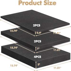 Doublures en <span class=keywords><strong>mousse</strong></span> personnalisées Effet protecteur protégeant les articles fragiles Ininflammable de l'insert d'emballage en <span class=keywords><strong>mousse</strong></span> - Product Image 2