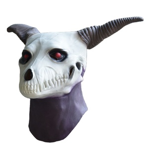 Masque Diable 3D Effrayant – Demi-visage Avec Cornes, Parfait Pour Halloween Et Cosplay