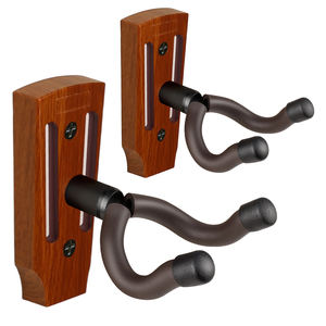 MUSO MA-19Z 폴리쉬드 친환경 유니버설 우드컬러 벽걸이 스탠드 브래킷 홀더 랙 기타 걸이용 - Product Image 1