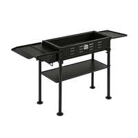 Barbecue au charbon de bois pliable portable Pinniu avec aérations réglables pour le camping en plein air, les pique-niques et les grillades en jardin