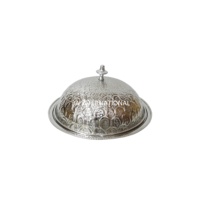 Chauffe-plats en argent plaqué, vente chaude, service de buffet, ensemble de trois chauffe-plats à vendre au prix de gros