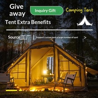 Tente de camping auto-gonflable, grande tente imperméable et portable pour plusieurs personnes, idéale pour les sorties en famille