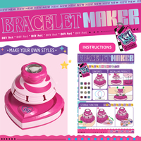 Kit de fabrication de bracelets Luckytoys, bricolage, arts et artisanat, jouets pour enfants, machine à fabriquer des bracelets en forme de cœur pour filles