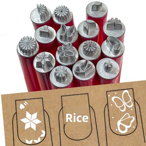 ZHI JIA Juego de 6 Bolígrafos de Metal para Estampado de Uñas de Alta Calidad, Agarre Cómodo para Arte de Uñas DIY, Herramientas de Punteado e Impresión - Product Image 1