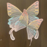 Patchs papillon de broderie colorés fantaisie nouveaux badges thermocollants à transfert de chaleur à des fins décoratives