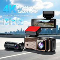 Cámara de Coche Dual 4K 2K con WiFi, Control por App, Visión Nocturna, Sensor G, Grabación en Bucle, Tipo C, Modo de Estacionamiento 24H, 135 Grados, OEM ODM