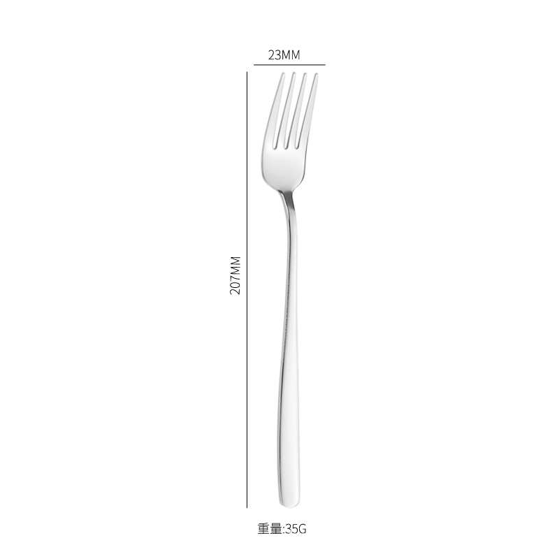 Acier inoxydable 304#1 fourchette [Argent]