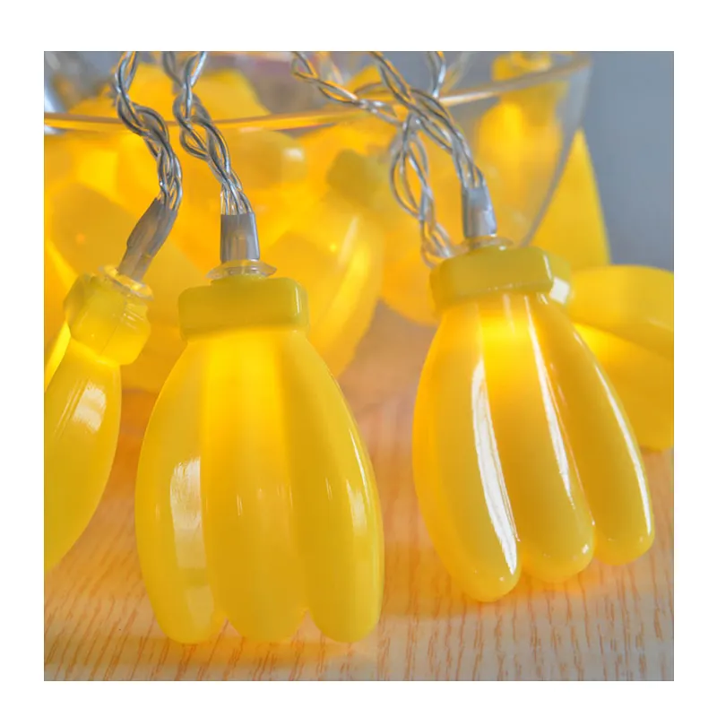 Hot sell Battery operated led summer banana decoration Fairy string lights indoor fruit light