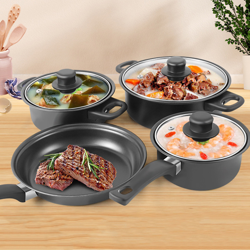 Cast Iron Cookware Set Cheap 13pcs Metal Cookware Set Induction Pot Set Kitchenkware Juego De Ollas · image 3